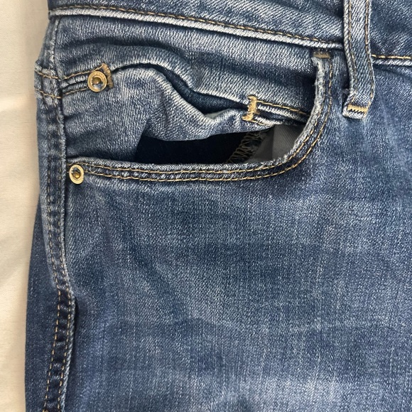 Guess Sexy Curve Ripped Leg Mid Rise Skinny Jeans Size 29(8) - Picture 14 of 15